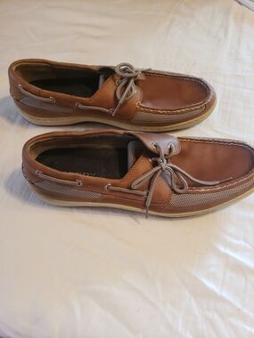 Men's Brown Leather Boat Shoes